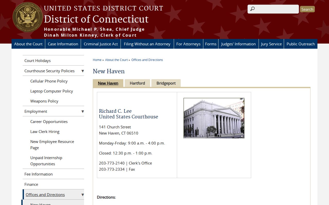 Hamden Superior Court records compared with New Haven federal courthouse records