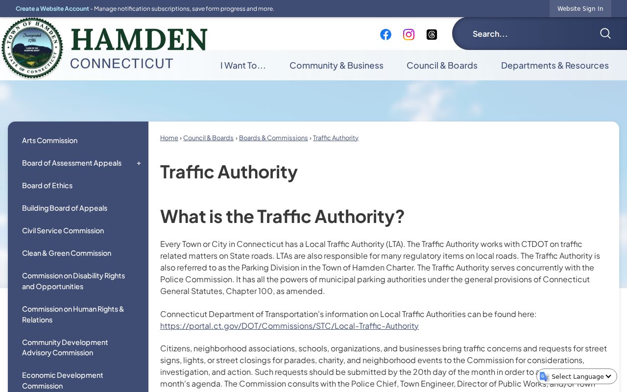 Hamden traffic court records Hamden Traffic Authority